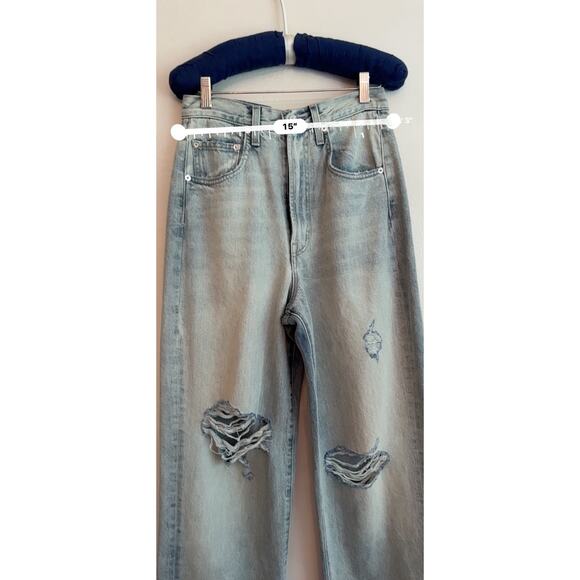 Edwin Kayla light wash jeans wide leg size 25 - Picture 4 of 12